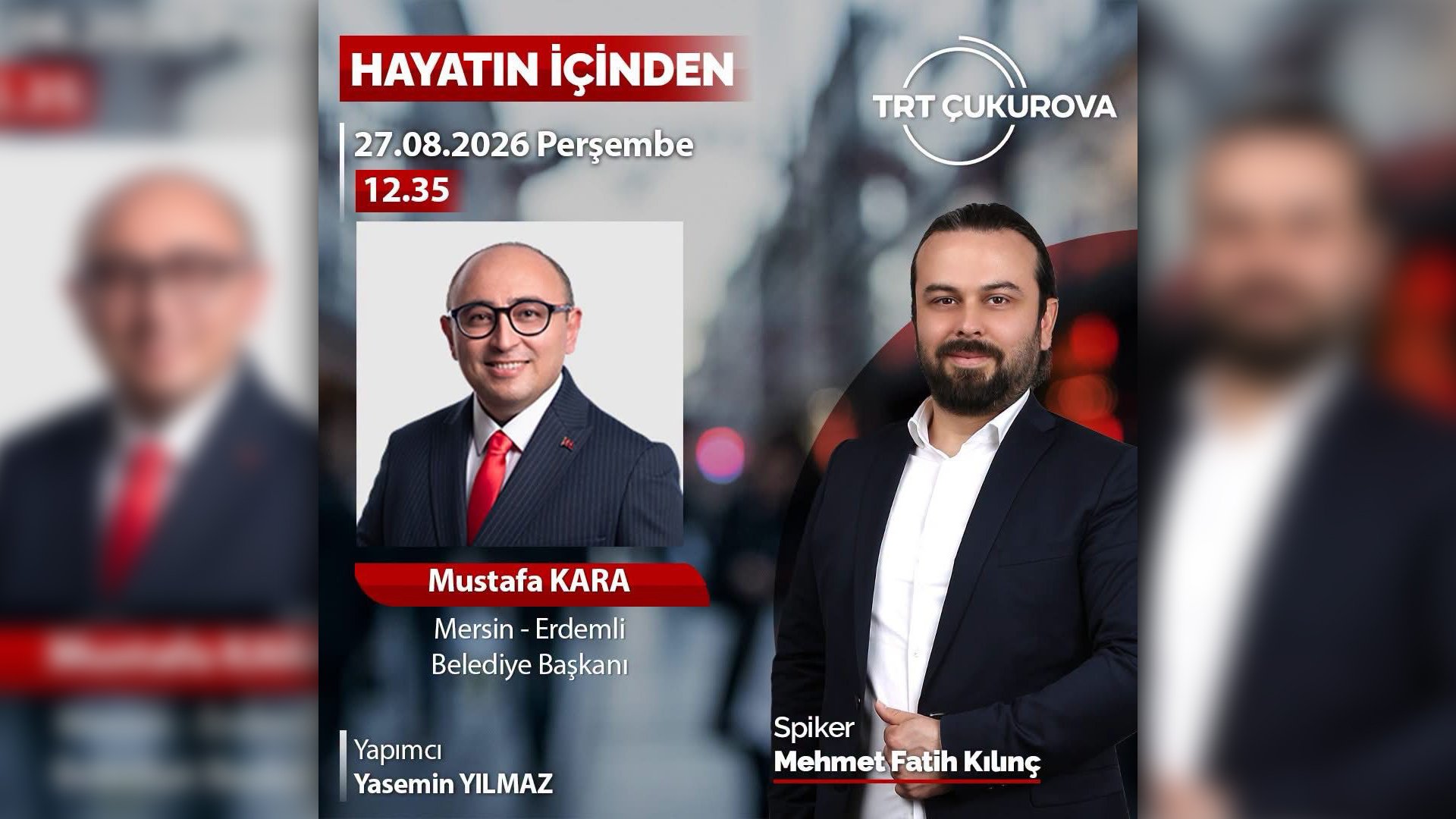 Başkan Kara, TRT Çukurova Radyosu’nda ‘Hayatın İçinden Program’na katıldı