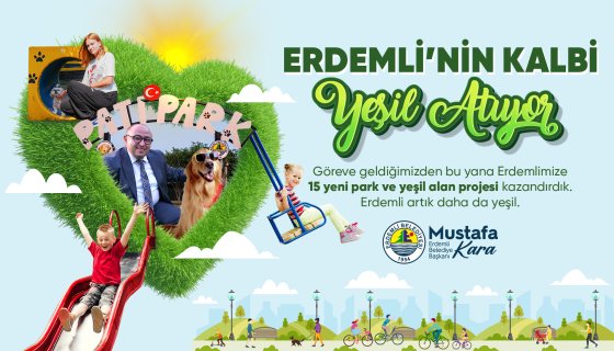 Erdemli’ye Yeni Park ve Yeşil Alan Projesi
