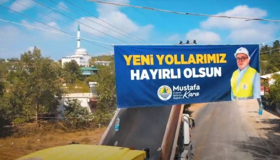 Hüsametli Mahallesi'ne Sıcak Asfalt