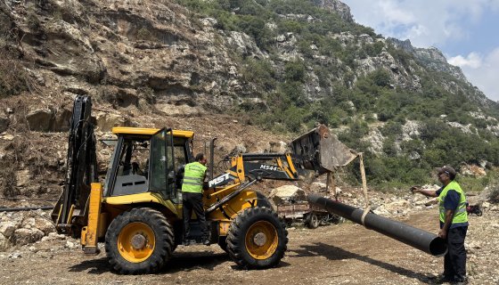 Çiftepınar Mahallesi'ne Sulama Borusu