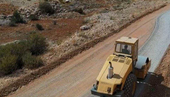 Gökler Deresi'ne Sathi Asfalt Çalışması